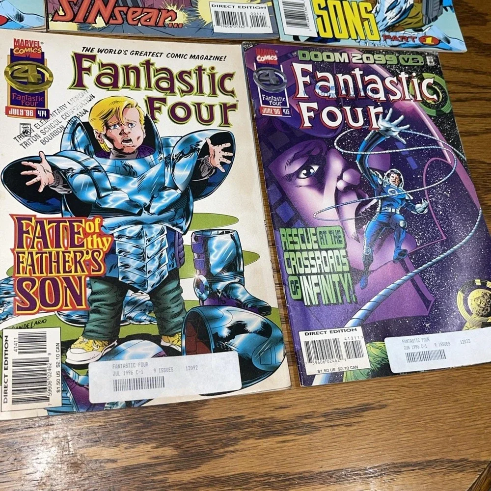 Marvel Comics 1990s Fantastic Four Cable Hulk X-men Avengers Lot Of 19